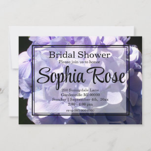 Invitation Moody Purple hydrangea violet fleur violet fleuri