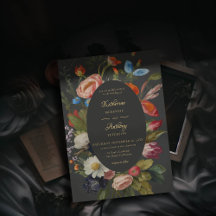 Moody Romantique gothique Rouges Floral Dark Maria