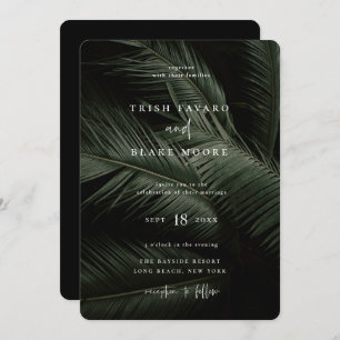 Invitation Moody Tropics Mariage