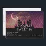 Invitation Moon Glow Arabian Nights Moroccan Sweet 16<br><div class="desc">. Personnaliser pour tout événement.</div>