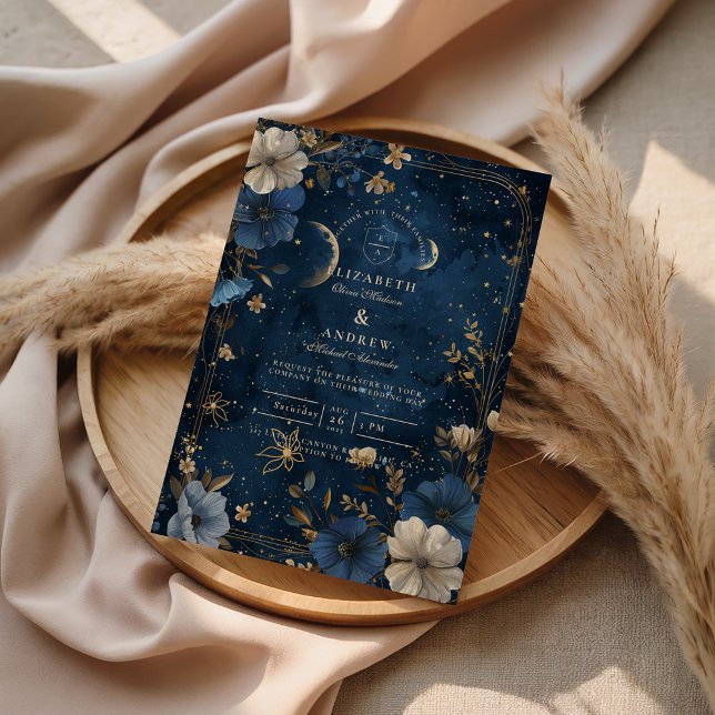Invitation Moonlit Starflower Wedding (Créateur téléchargé)