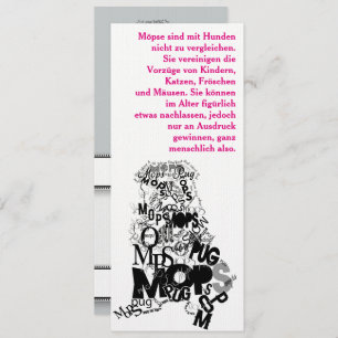 Invitation Mops Einladungen