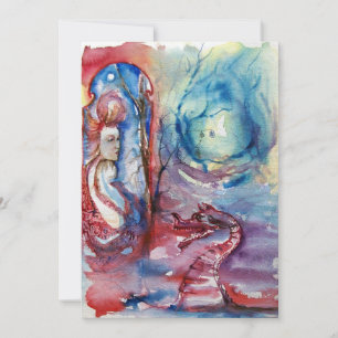 Invitation MORGANA, bleu rose