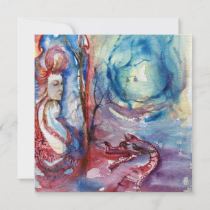 Invitation MORGANA, bleu rose