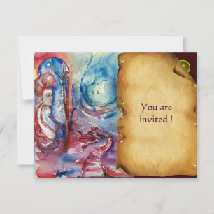 Invitation MORGANA, gemme parchemin