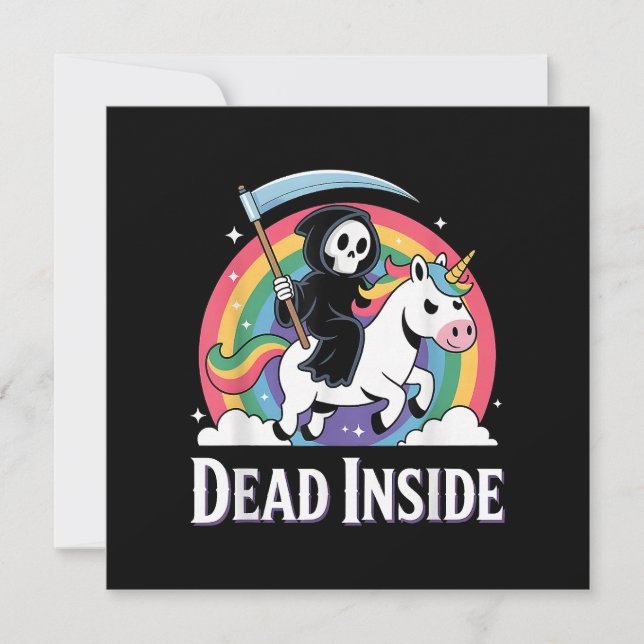 Invitation Mort à l'intérieur (Devant)