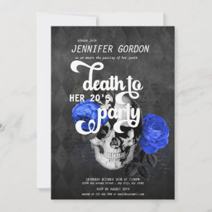 Invitation Mort à ma fête d'anniversaire de jeunesse   Invita