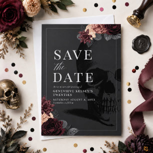Invitation Mort à votre soirée des 20 ans Enregistrez la date