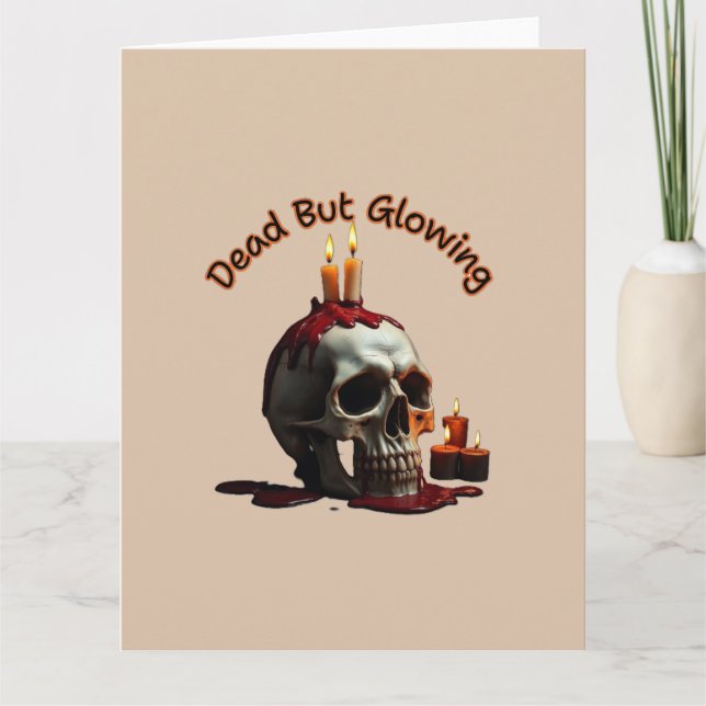Invitation morte mais brillante Carte-Halloween (Devant)