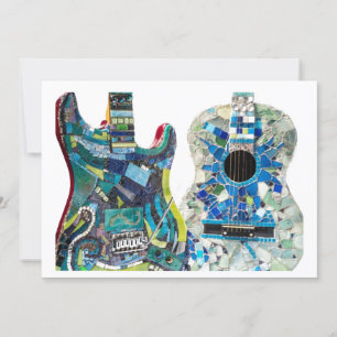 Invitation Mosaic Guitare Collection Boho Chic