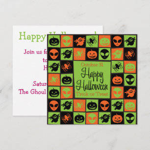Invitation Mosaïque d'Halloween