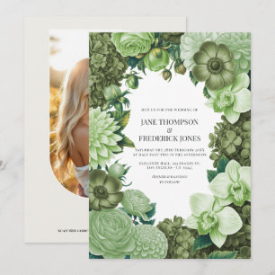 Invitation Moss Meadow, Eucalyptus Grey & Willow Green