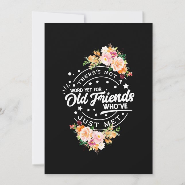 Invitation Mot encore pour de vieux amis (Devant)