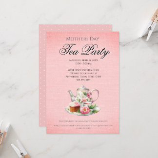Invitation MOther Day Tea Party