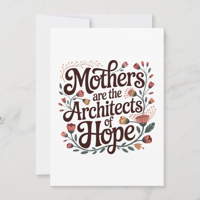 Invitation Mothers Are The Architects Of Hope (Devant)
