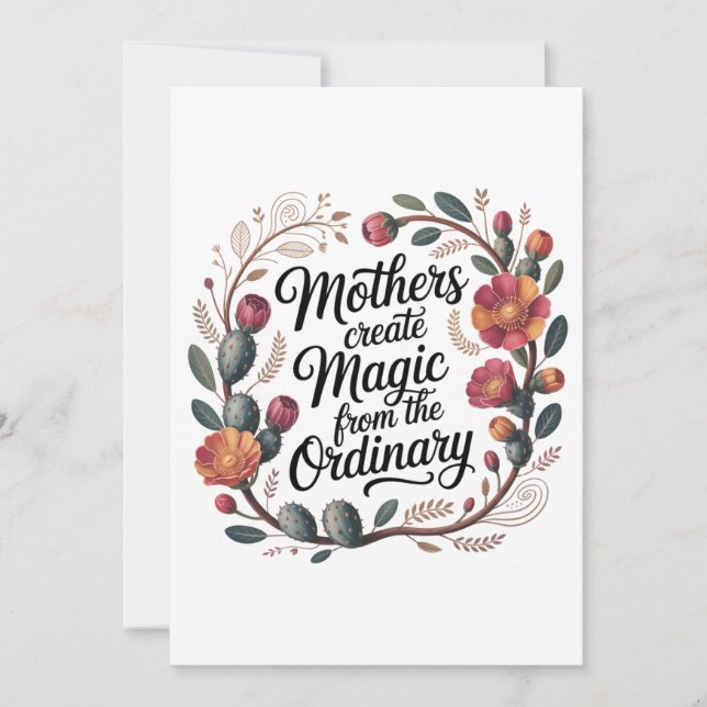 Invitation Mothers Create Magic From The Ordinary (Devant)