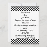 Motif à damier noir et blanc