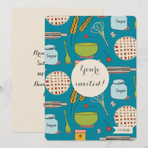 Invitation motif à la tarte du dessert par TR Forsman