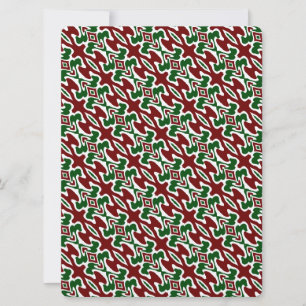 Invitation Motif à rayures de Noël rétro à squiggle tripant