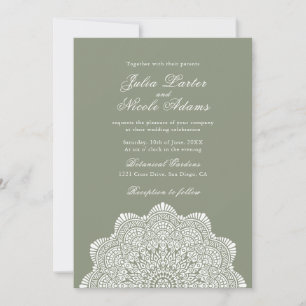 Invitation Motif artistique moderne de style mandala de maria