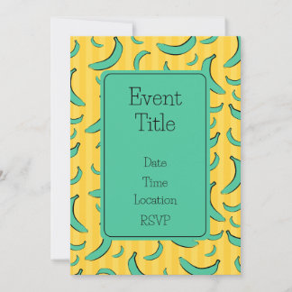 Invitation motif banane