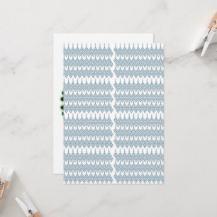 Invitation motif bleu et blanc avec un arrière - plan blanc