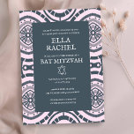 Invitation Motif Boho moderne Custom B'nai Bat Bar Mitzvah<br><div class="desc">Carte parfaite pour annoncer une bar mitzvah, bat mitzvah ou autre célébration juive ! L'art fait main pour vous ! ENTIÈREMENT PERSONNALISABLE ! Cliquez sur "Personnaliser" ci-dessus pour modifier le texte. Cliquez sur "modifier à l'aide de l'outil de conception" pour ajuster les polices, les couleurs et les placements et pour...</div>