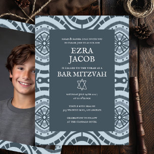 Invitation Motif Boho moderne personnalisé photo chaume bar M