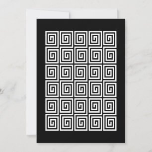 Invitation Motif clé grec