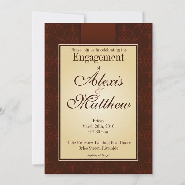 Invitation - Motif Cocoa Orlee (Devant)