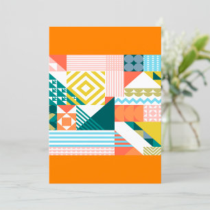 Invitation Motif coloré et élégant