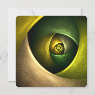 Invitation Motif d'art abstrait moderne floral tourbillon ver