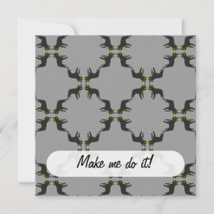Invitation Motif de Bouledogue Français
