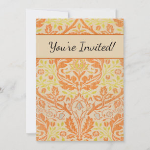 Invitation Motif de Branche Dorée de William Morris Art Vinta