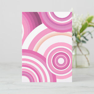 Invitation Motif de cercles rétrogrades