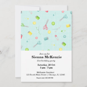 Invitation Motif de couture
