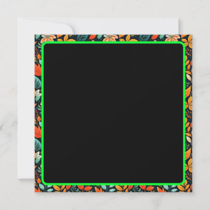 Invitation Motif de fleurs exotiques florales