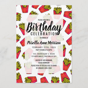 Invitation Motif de fruits français gourmands