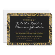 Motif de goth noir et or