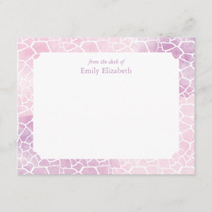 Invitation Motif de la girafe Aquarelle Personnaliser la pape