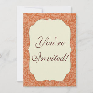 Invitation Motif de Mauve de William Morris : Floral Terracot