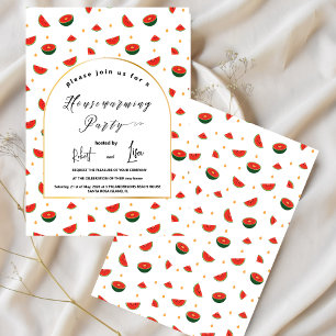 Invitation Motif de pastèque moderne Jardin Maison