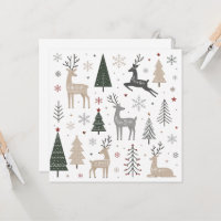 Motif de rennes de Noël scandinave