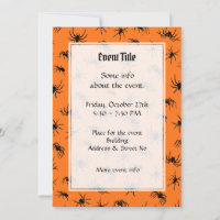 Motif de silhouettes d'araignée