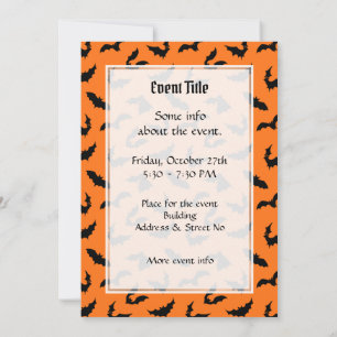 Invitation Motif de silhouettes de chaume