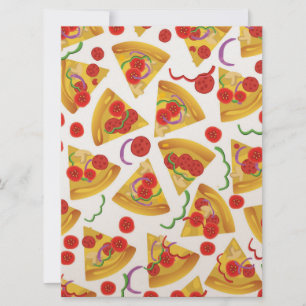 Invitation Motif de tranche de pizza