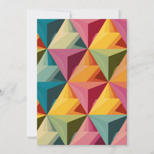 Invitation Motif de triangle géométrique gras