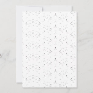 Invitation Motif décoratif blanc et gris