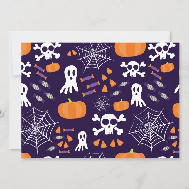 Invitation Motif d'Halloween amusant (Devant)