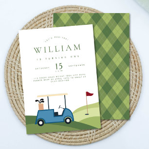 Invitation Motif du Jacquard de golf de Par Tee